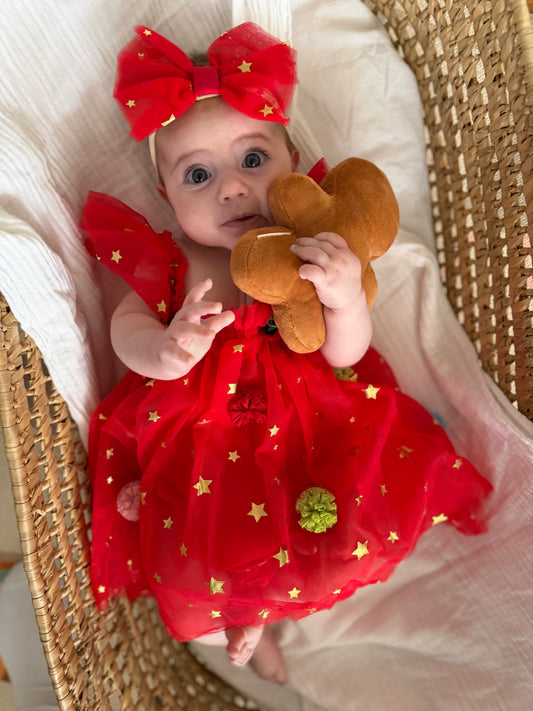 Avalia’s Christmas Sparkle Romper Set