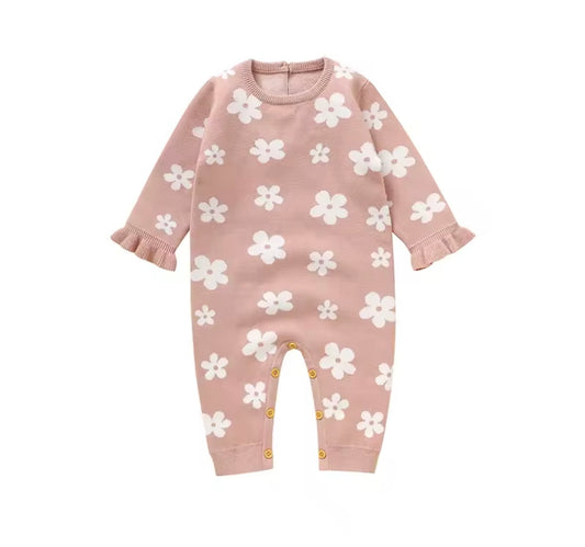 Pre-order- Floral Heaven Knit Onesie