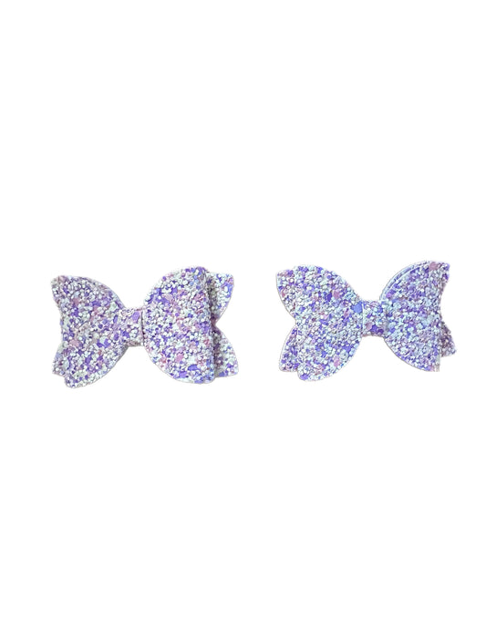 Purple Party Bow Set | Alivia Grace Bows
