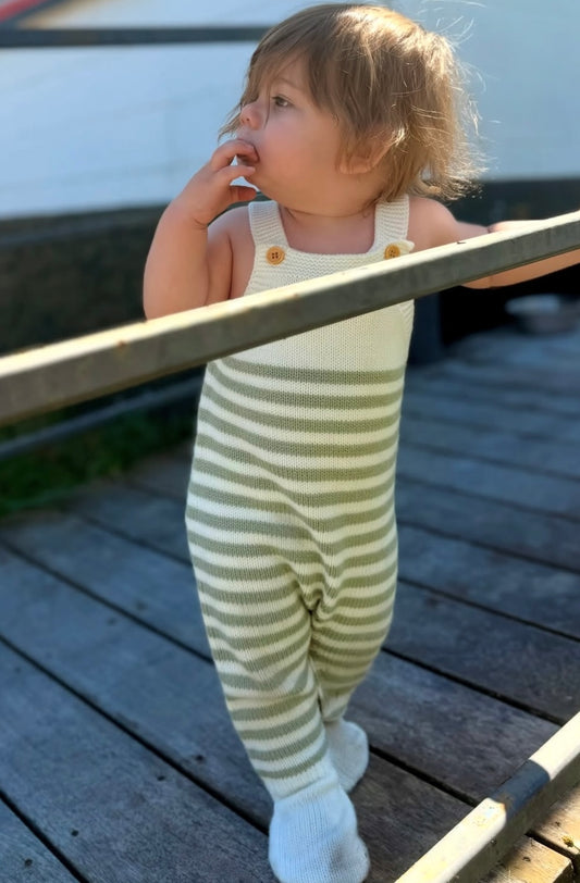 Striped Heaven Knit Romper size 6-12 months