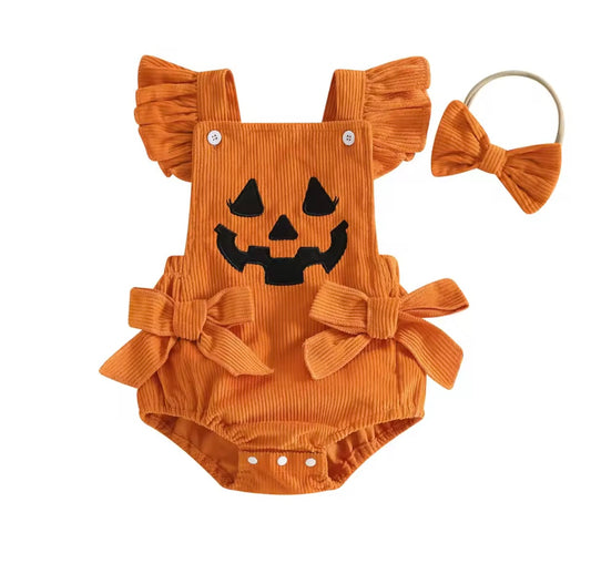 PRE ORDER: Pumpkin Pie Romper 2 piece set