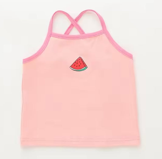 Watermelon Pink Singlet Top