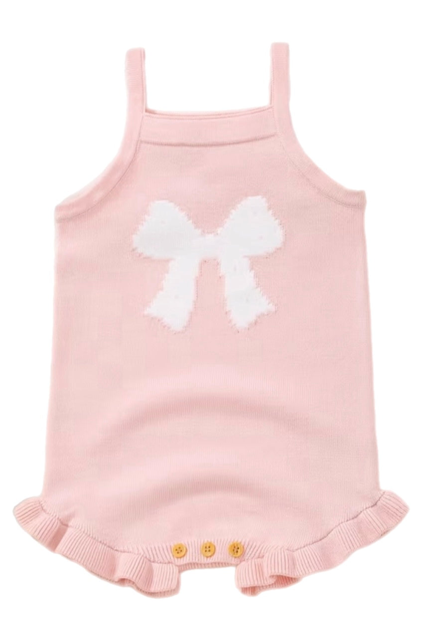Beautiful Bow Romper Pink