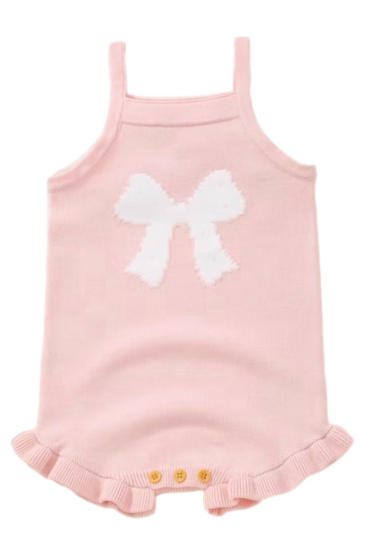 Beautiful Bow Romper Pink