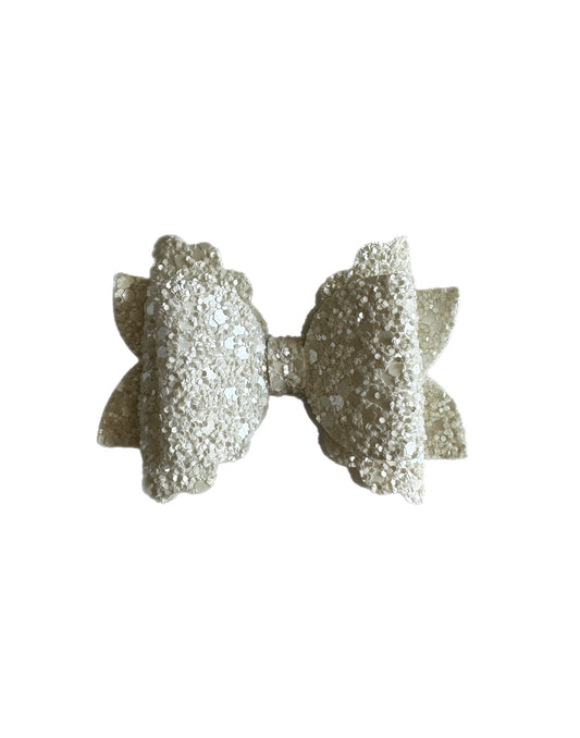 Snow Princess Single Bow | Alivia Grace Bows