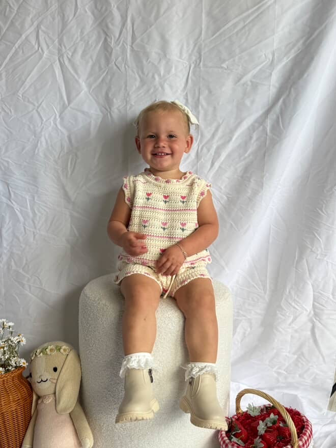 Sprout Top and Shorts Set- size 7-8 years