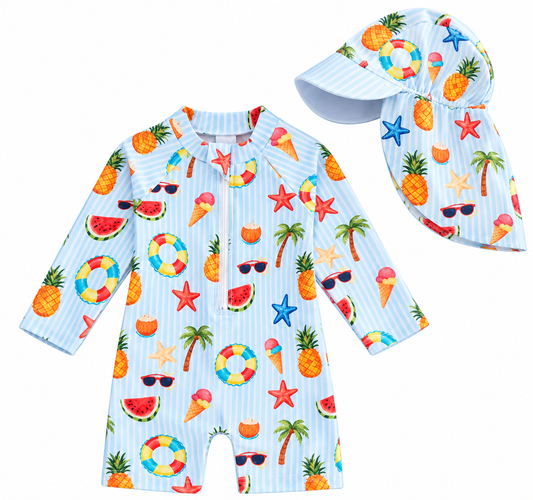 Pre-order- Tropical Paradise Swim Set