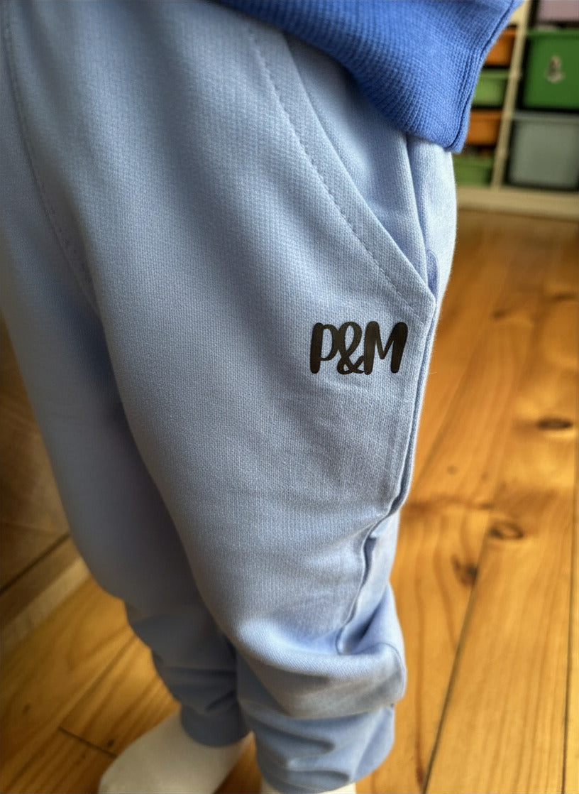 Parker & May Tracksuit Pant- Pastel Blue