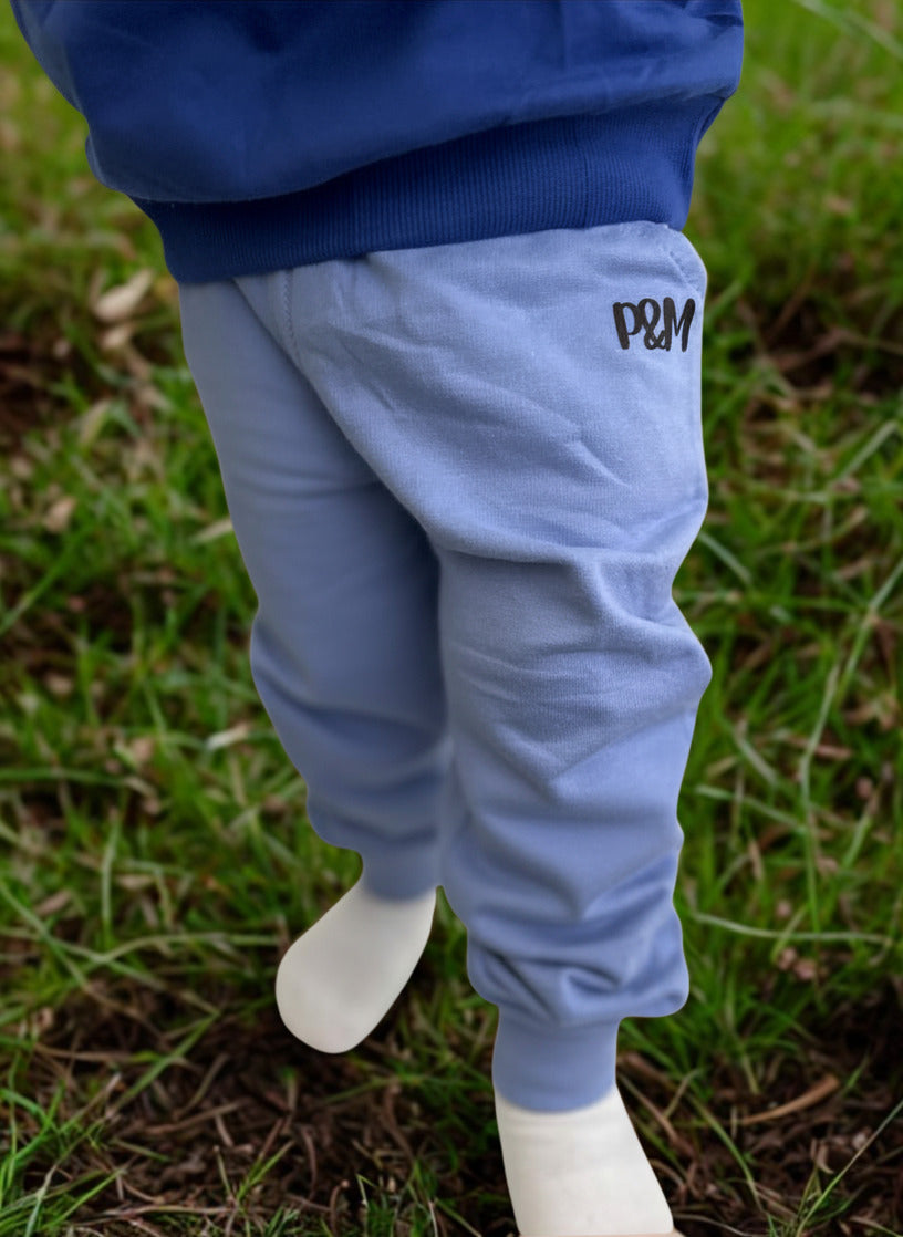 Parker & May Tracksuit Pant- Pastel Blue