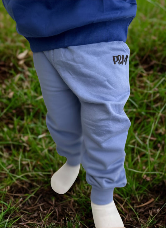 Parker & May Tracksuit Pant- Pastel Blue