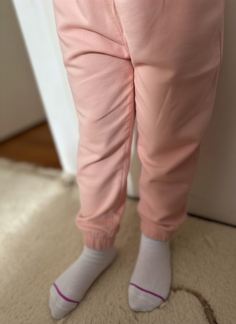 Parker & May Tracksuit Pants- Pastel Pink