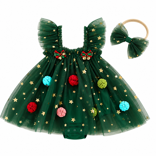 Harper’s Festive Fairy Romper Set