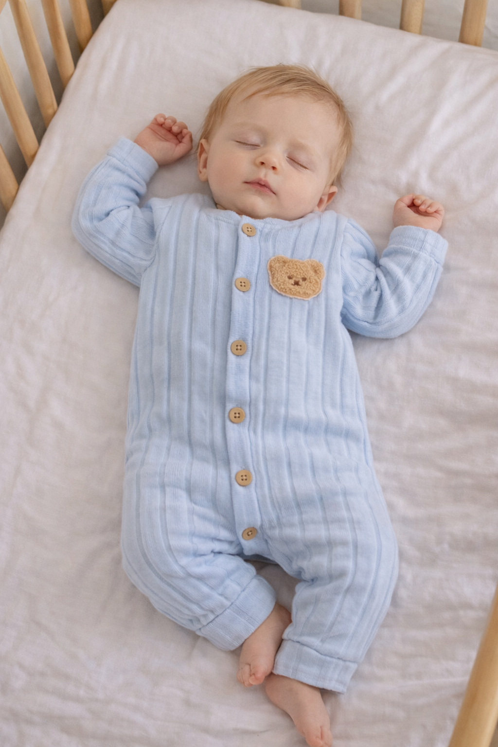Beary Blue Onesie AND beanie
