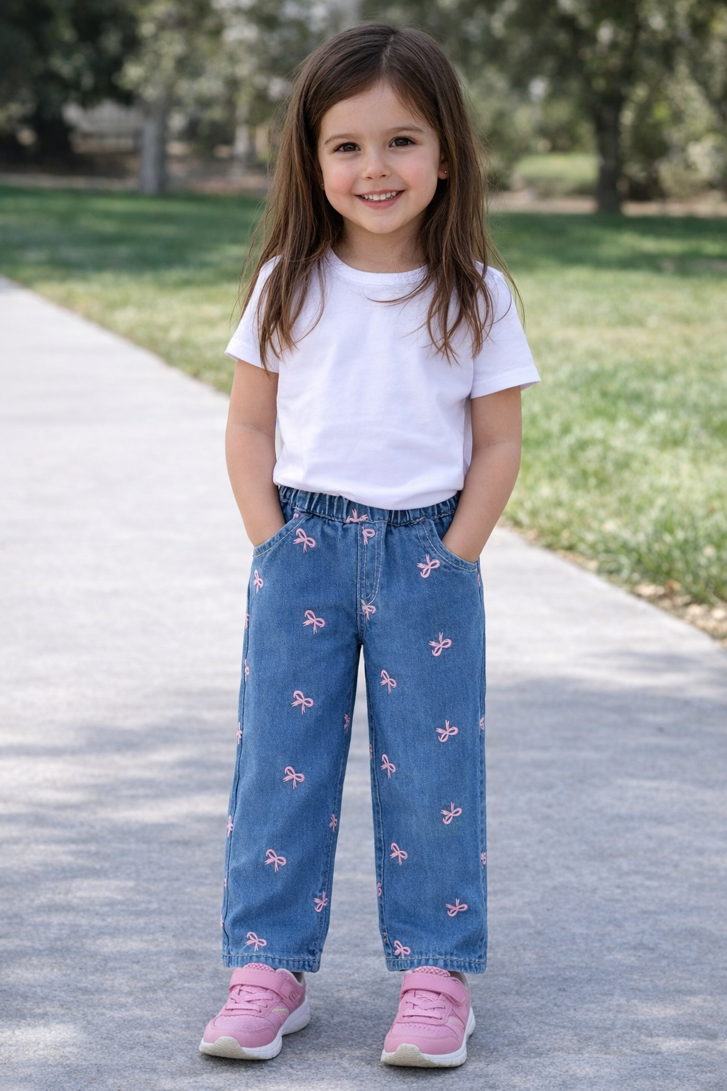 Blissful Bow Jeans