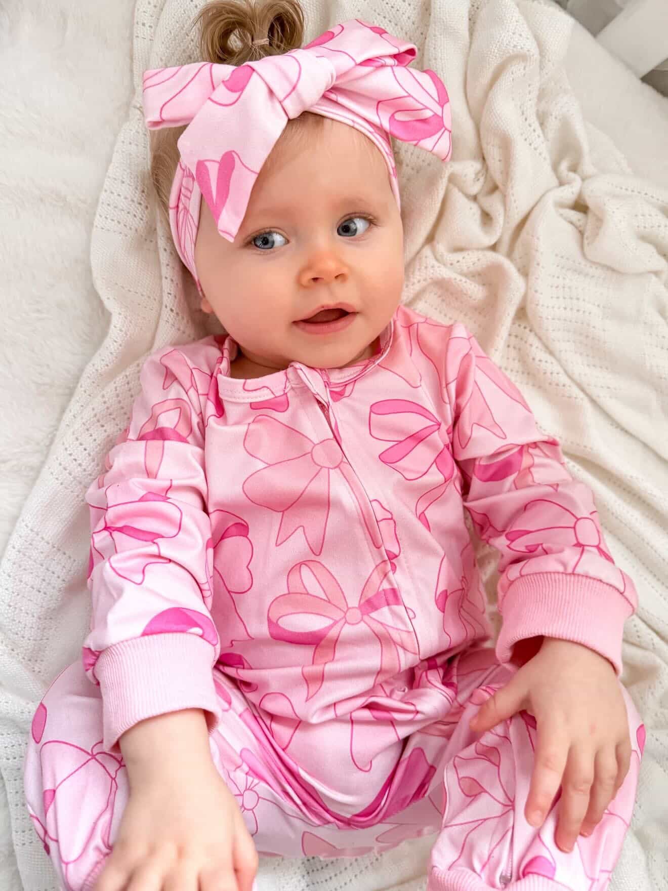 Sweetheart Bow Onesie Set