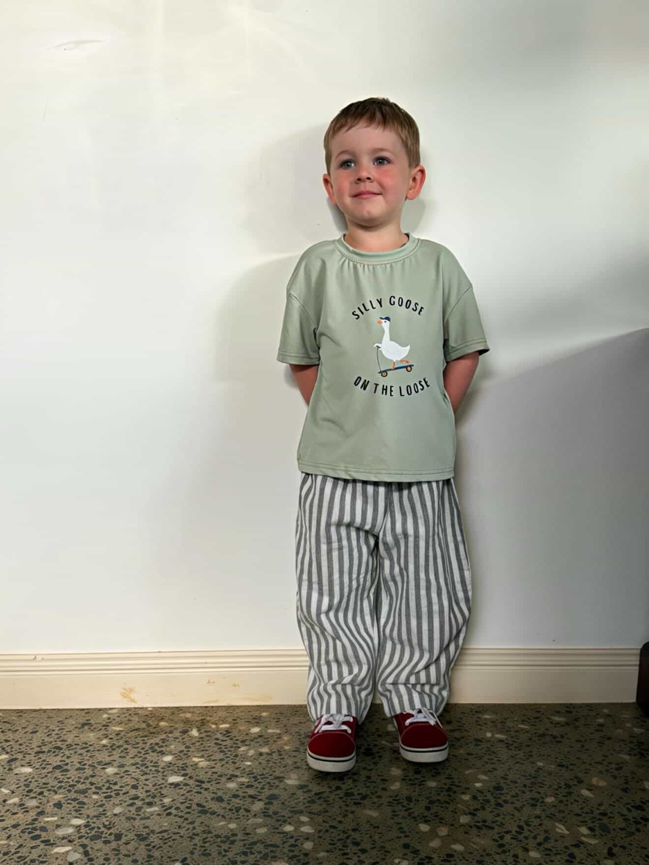 Silly Goose on the Loose Tee- Sage