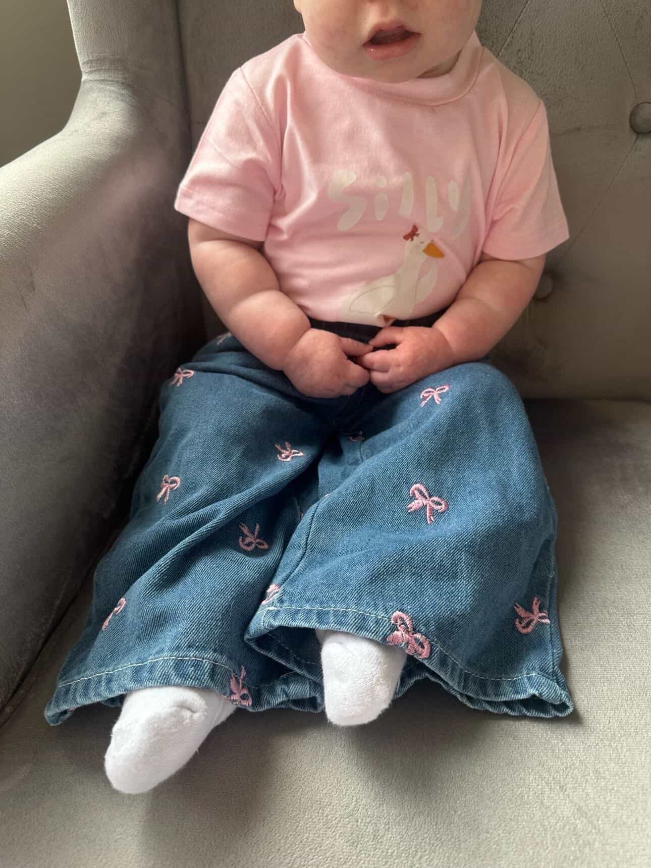Blissful Bow Jeans