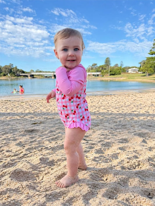 Pre-order- Cherry Belle Swim Suit