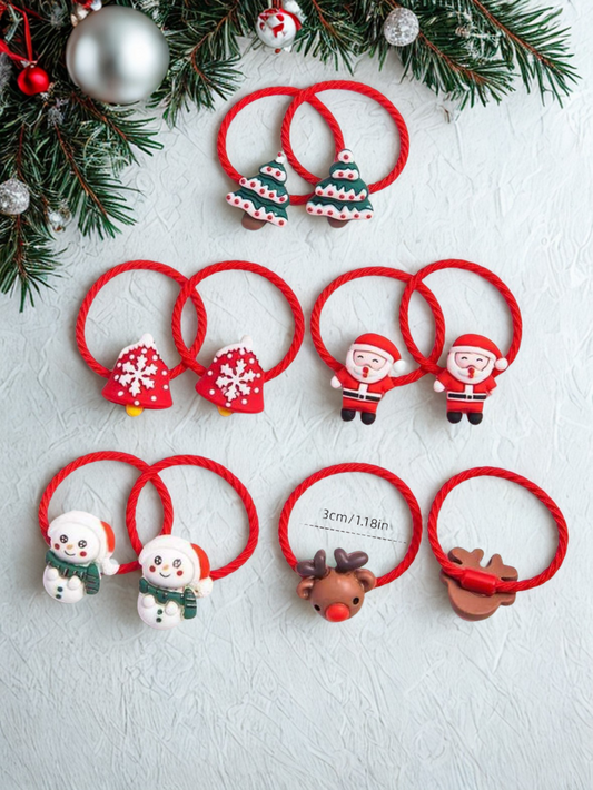 Christmas Hair Elastics