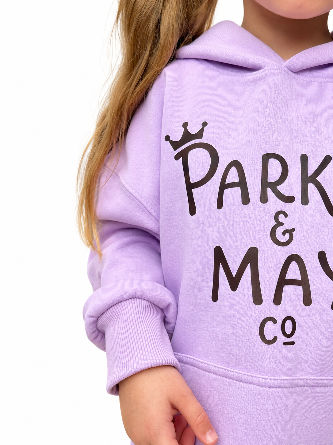 Pre-order: Parker & May Kids Hoodie- Lilac