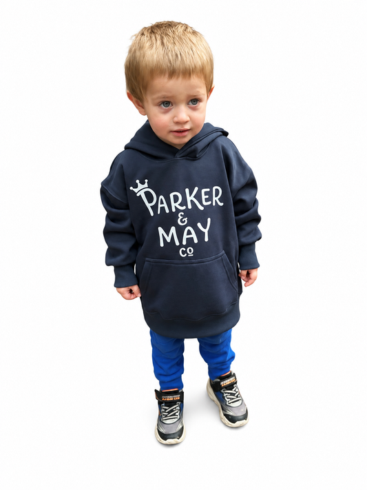 Pre-order: Parker & May Kids Hoodie - Navy