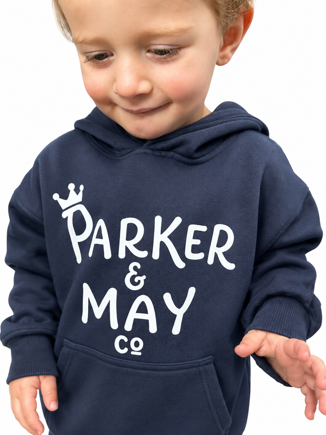 Pre-order: Parker & May Kids Hoodie - Navy