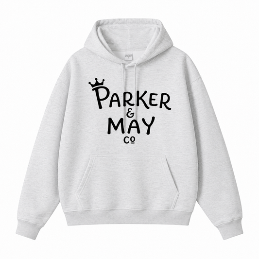 Pre-order: Parker & May Adult Hoodie- Grey
