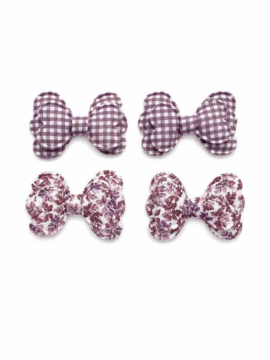Party Purple Bows- two pack