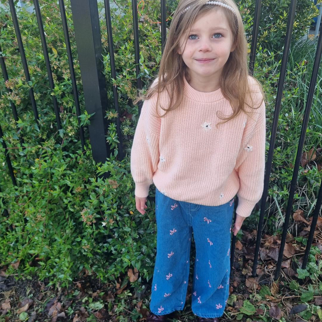Blissful Bow Jeans