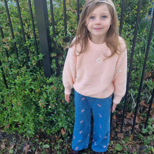 Blissful Bow Jeans