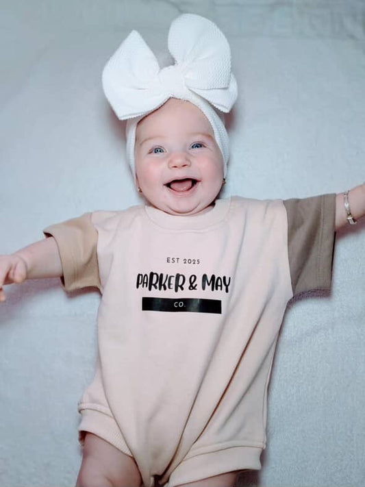 Parker & May Romper- Tan/beige