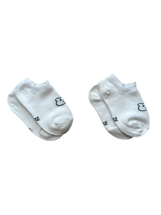 Beary Cotton Socks- White