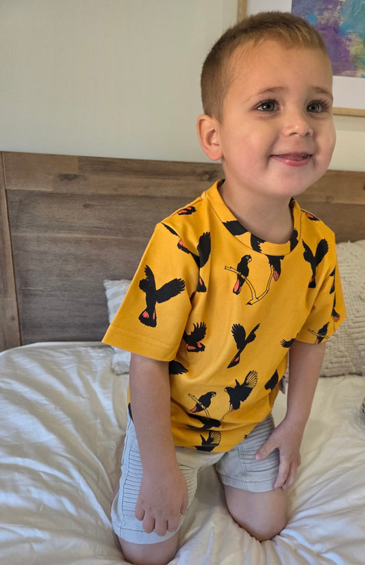 Gang Gang Black Cockatoo Tee| Dusty Road Apparel